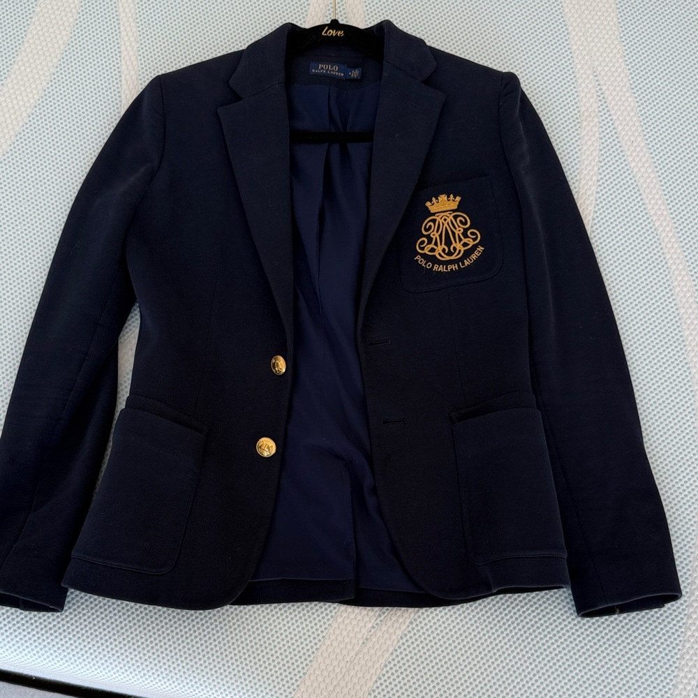 Ralph Lauren Dark Blue Jacket with Gold Accents